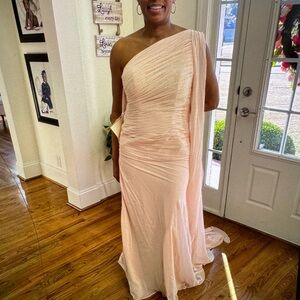 Elegant Pink Evening Gown